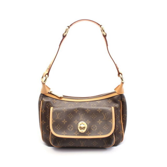 Louis Vuitton Tikal Shoulder Bag Leather Monogram Brown - Picture 1 of 7